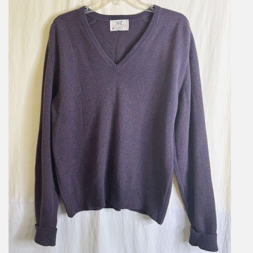 Lord Jeff Vintage Men's 100% Virgin Australian Lamb's Wool Pullover Sweater SZ L